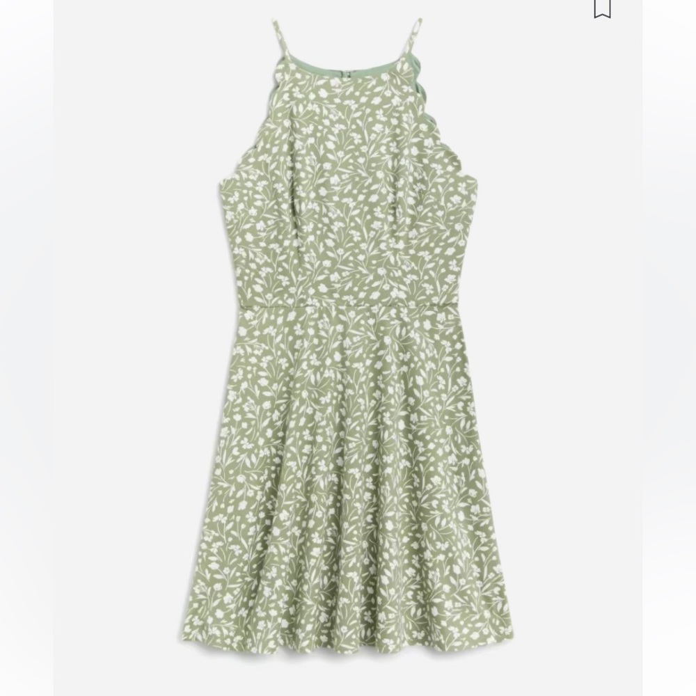 Fortune + Ivy Taliyah scallop detail knot dress